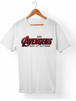 Muggkuppa The Avengers Unisex-Erkek Beyaz T-Shirt