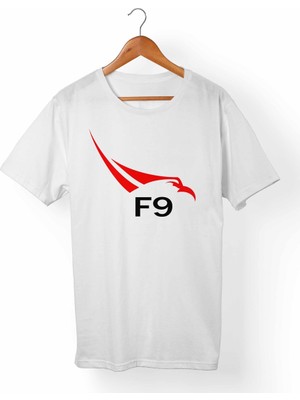 Muggkuppa Falcon 9-Space X Unisex-Kadın Beyaz T-Shirt