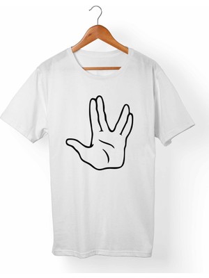 Muggkuppa Star Trek- Unisex-Erkek Beyaz T-Shirt