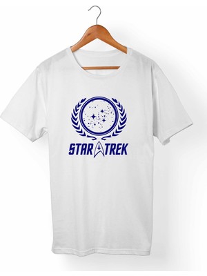 Muggkuppa Star Trek- Unisex-Erkek Beyaz T-Shirt