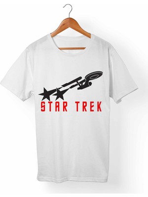 Muggkuppa Star Trek- Unisex-Erkek Beyaz T-Shirt