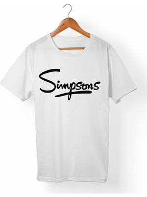 Muggkuppa The Simpsons Unisex-Kadın Beyaz T-Shirt