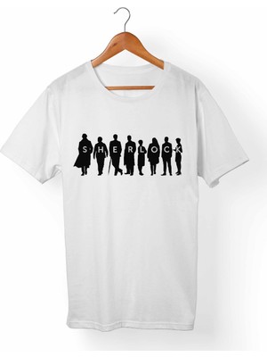 Muggkuppa Sherlock Holmes-Sher Locked Unisex-Kadın Beyaz T-Shirt