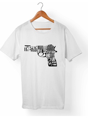 Muggkuppa Pulp Fiction-Ucuz Roman Unisex-Erkek Beyaz T-Shirt