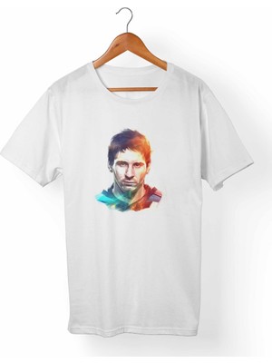 Muggkuppa Messi Unisex-Kadın Beyaz T-Shirt