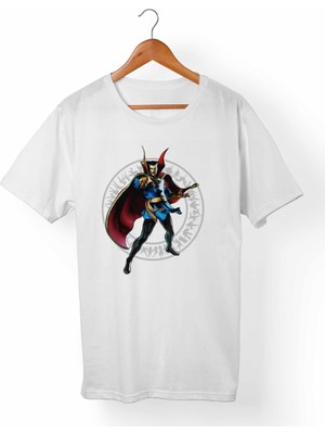 Muggkuppa Dr.Strange-Marvel Unisex-Kadın Beyaz T-Shirt