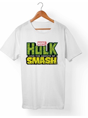Muggkuppa Hulk Unisex-Kadın Beyaz T-Shirt