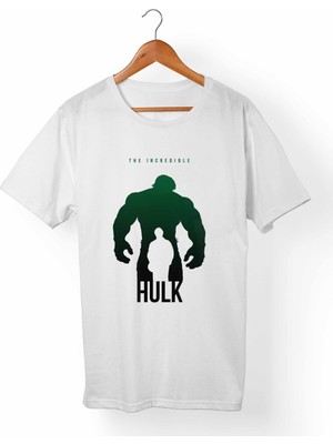 Muggkuppa Hulk Unisex-Kadın Beyaz T-Shirt