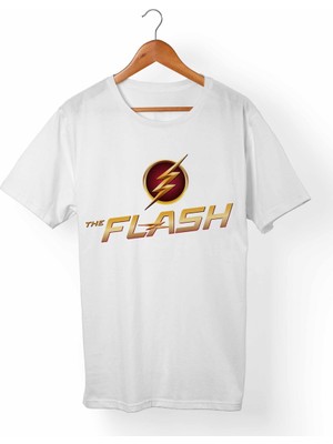 Muggkuppa The Flashbarry Allen Unisex-Kadın Beyaz T-Shirt