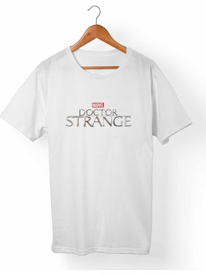 Muggkuppa Dr.Strange-Marvel Unisex-Erkek Beyaz T-Shirt
