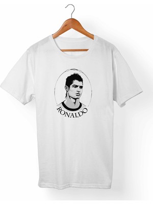 Muggkuppa Cristian Ronaldo Cr7 Unisex-Erkek Beyaz T-Shirt