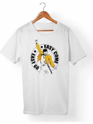 Muggkuppa Queen-Freddie Mercury Beyaz T-Shirt