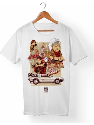 Muggkuppa Back The Future-Geleceğe Dönüş Beyaz T-Shirt