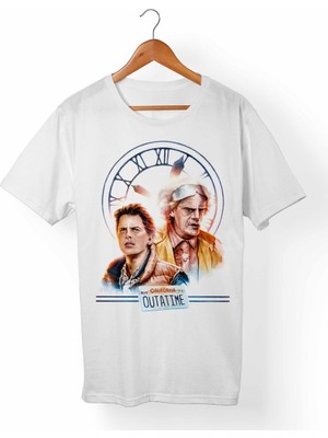 Muggkuppa Back The Future-Geleceğe Dönüş Beyaz T-Shirt