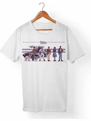 Muggkuppa Back The Future-Geleceğe Dönüş Beyaz T-Shirt