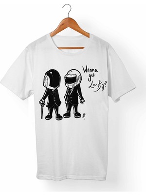 Muggkuppa Duft Punk Beyaz T-Shirt