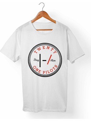 Muggkuppa Twenty One Pilots Beyaz T-Shirt