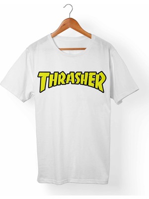 Muggkuppa Thrasher Beyaz T-Shirt