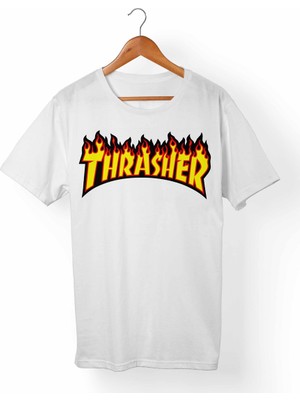 Muggkuppa Thrasher Beyaz T-Shirt