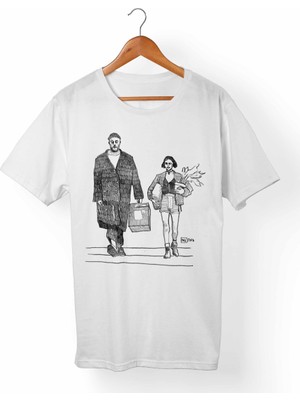 Muggkuppa Leon-Mathilda Beyaz T-Shirt