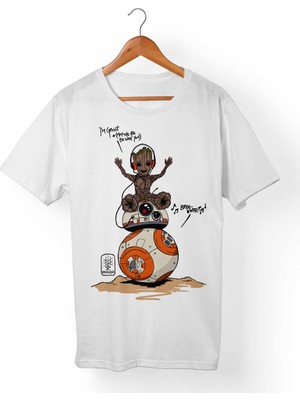 Muggkuppa İ'M Groot Beyaz T-Shirt