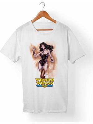 Muggkuppa Wonder Women Beyaz T-Shirt