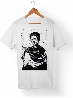 Muggkuppa Frida Kahlo Beyaz T-Shirt
