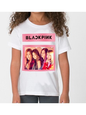 Blackpink Çocuk T-Shirt Beyaz Unisex