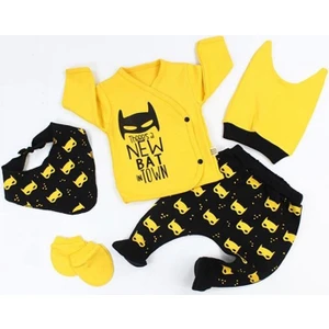 Mi̇ki̇ Baby Yeni Doğan Bebek Hastane Çıkışı 5 Li Zıbın Seti Mini Zeyn Batman