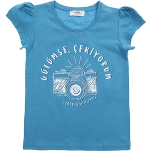 Kız Çocuk T-Shirt Nane (3-7 Yaş)
