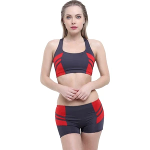 Modelli Şeritli Badili Şortlu Bikini 5522 - Antrasit