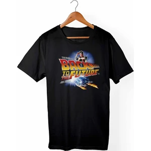 Back To Future -Geleceğe Dönüş Siyah T-Shirt