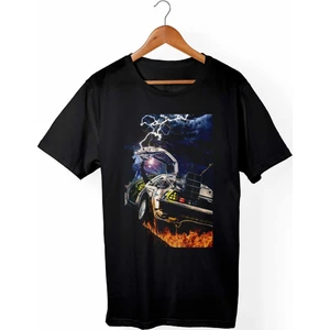 Back To Future -Geleceğe Dönüş Siyah T-Shirt