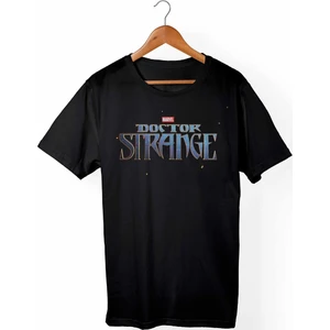 Doctorstrange-Marvel Unisex Ve Erkek Kesim Siyah T-Shirt