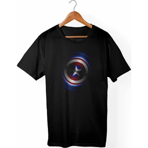 Kaptan Amerika - Marvel Siyah T-Shirt