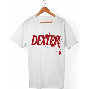 Dexter Morgan Unisex-Erkek Beyaz T-Shirt