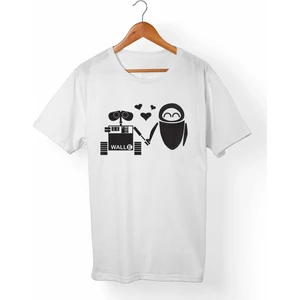 Wall·E Unisex-Kadın Beyaz T-Shirt