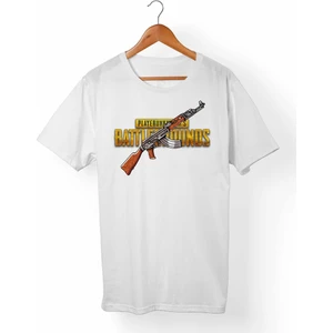 Pubg Playerunknown'S Battlegrounds Unisex-Kadın Beyaz T-Shirt