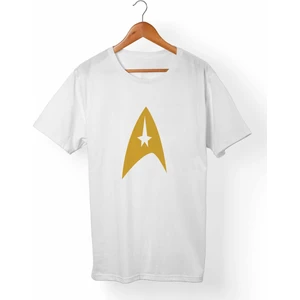 Star Trek- Unisex-Erkek Beyaz T-Shirt
