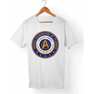 Star Trek- Unisex-Erkek Beyaz T-Shirt