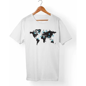Uçak-Travel Baskılı Beyaz T-Shirt