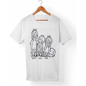 Nirvana Beyaz T-Shirt