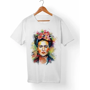 Frida Kahlo Beyaz T-Shirt