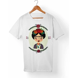 Frida Kahlo Beyaz T-Shirt