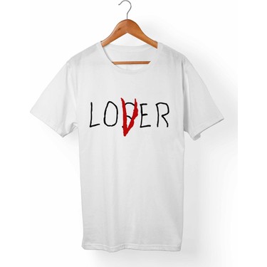 Muggkuppa Lover Loser Unisex-Erkek Beyaz T-Shirt Fiyatı