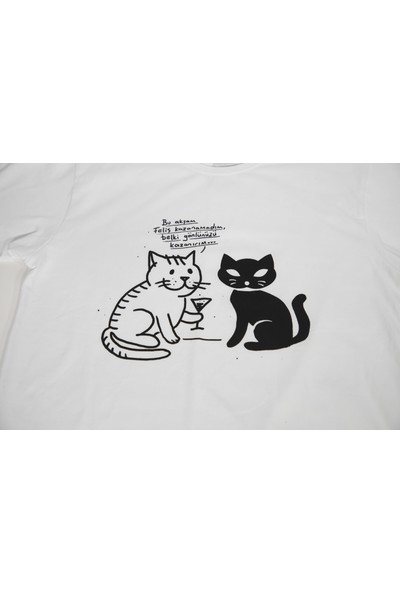 Uğurcan Ataoğlu Tasarımı Felis Logolu T-Shirt