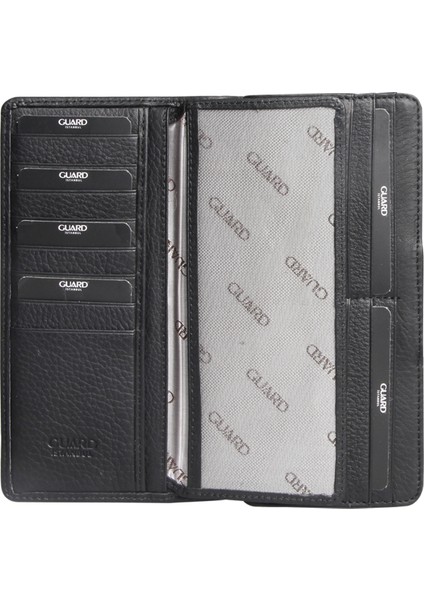 Black Sterlin Fermuarlı ve Patlı Siyah Deri El Portföyü fiyatları