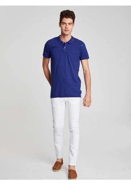 Enrico White Bull Wash Erkek Pantolon