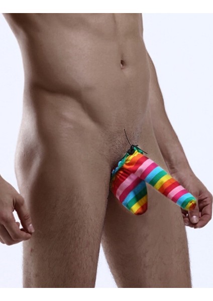 Merry See Çok Renkli Özel Tasarım Fantazi Slip