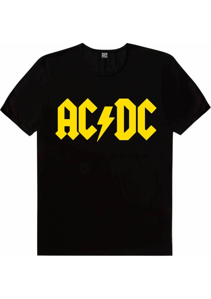 Acdc Logo Siyah Kısa Kollu Unisex Çocuk T-Shirt